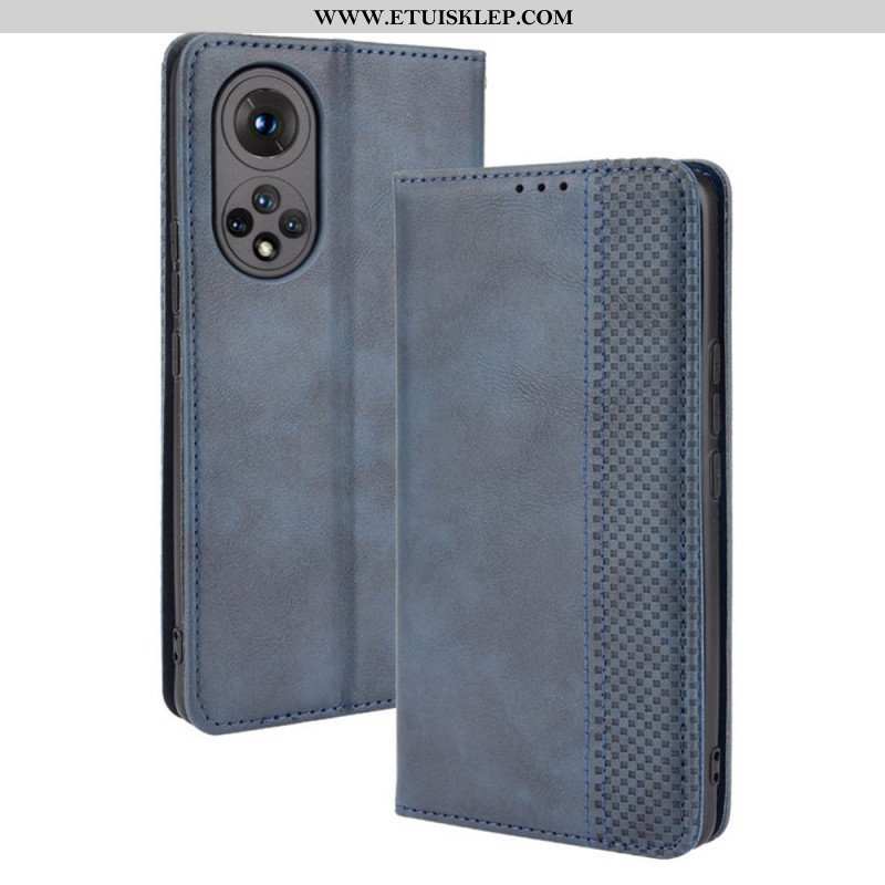 Etui Na Telefon do Honor 50 Etui Folio Stylizowany Efekt Skóry W Stylu Vintage